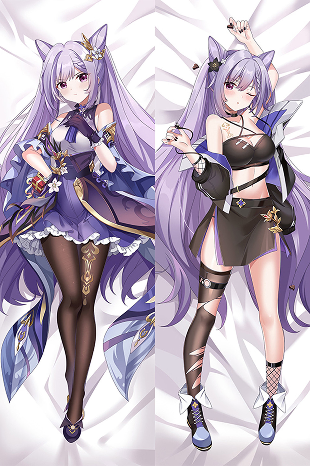 Keqing (Genshin Impact) Dakimakura Body Pillow Cover