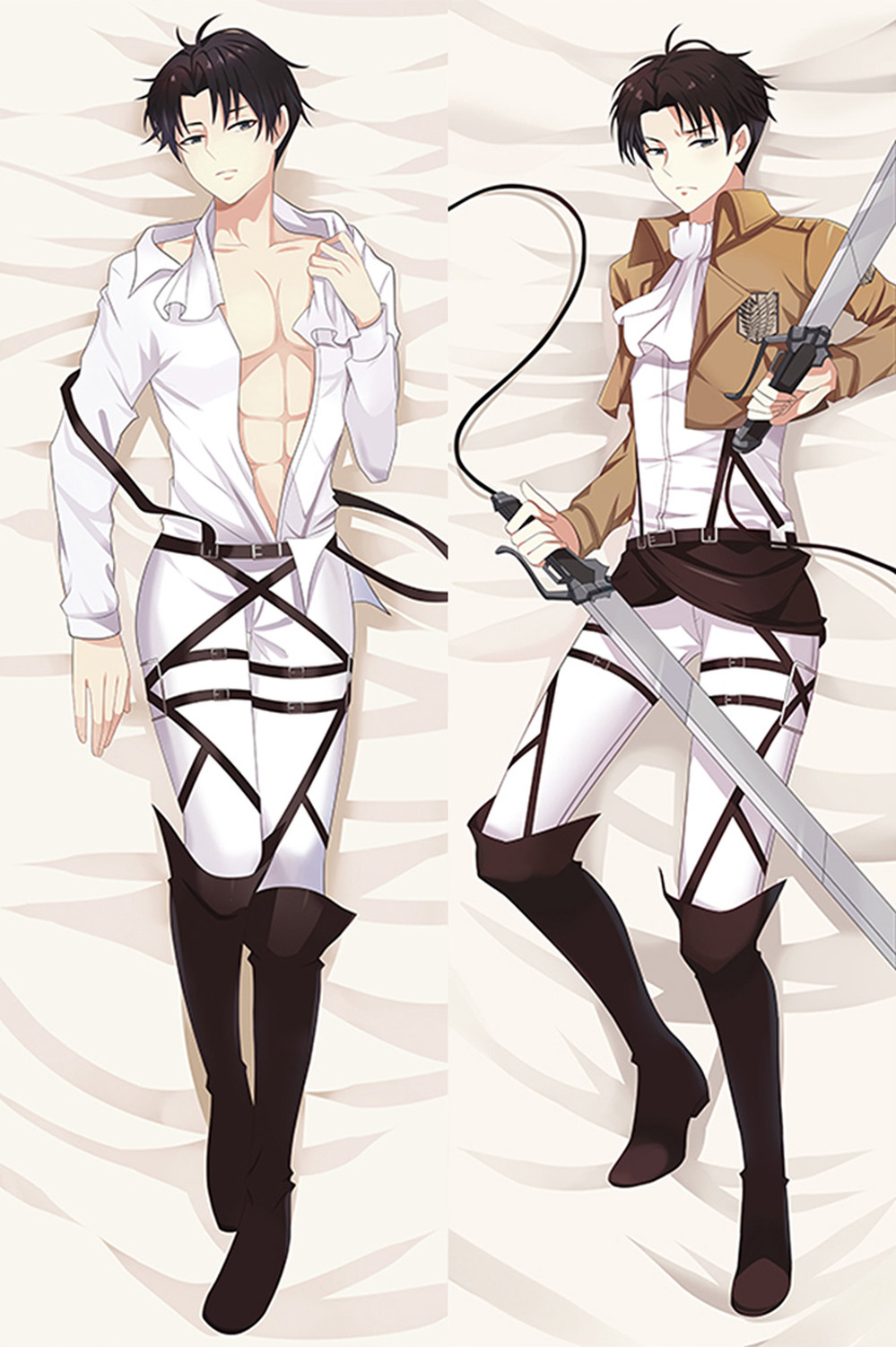 Levi Ackerman (Attack on Titan) Dakimakura Body Pillow Cover