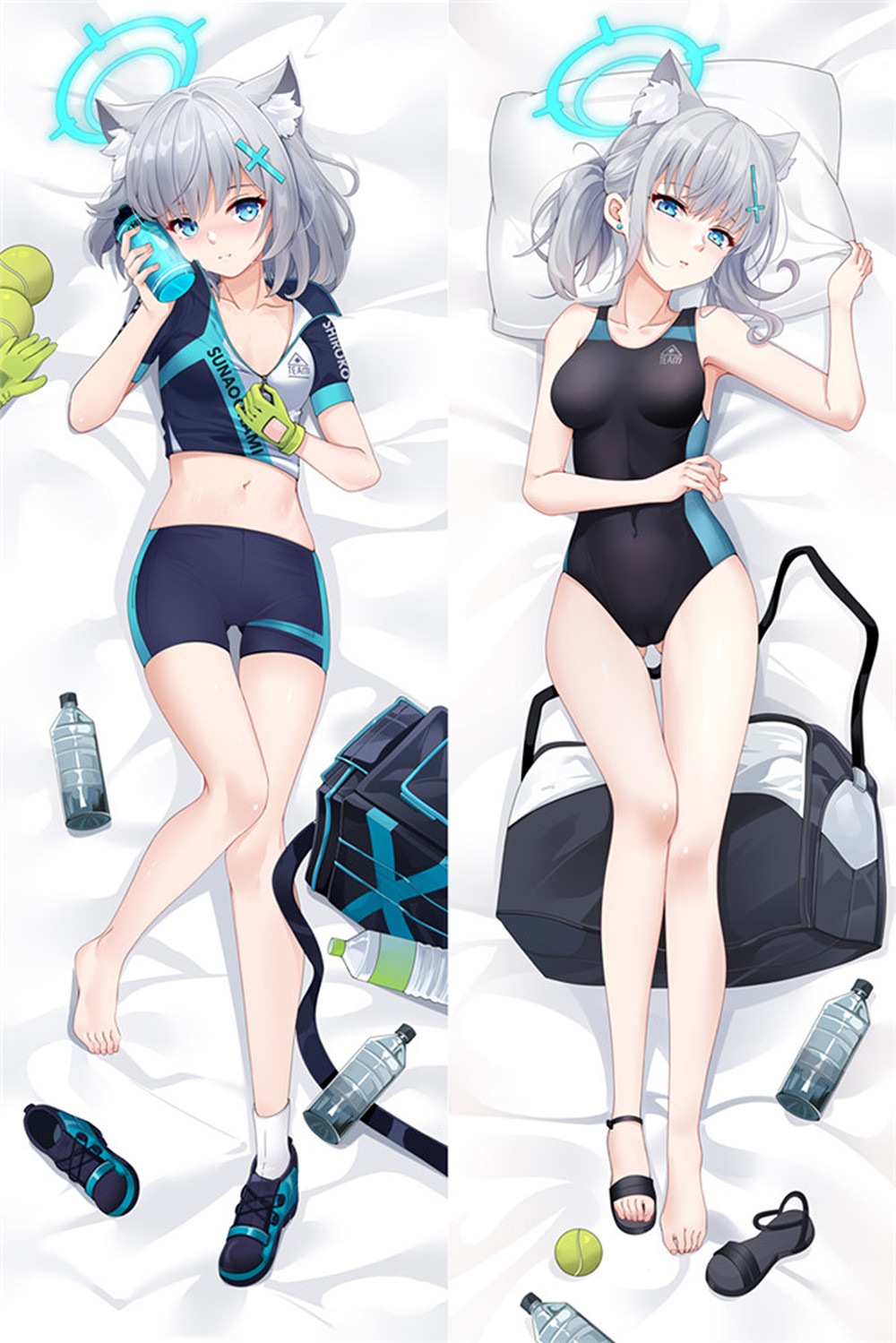 Sunaookami Shiroko (Blue Archive) Dakimakura Body Pillow Cover