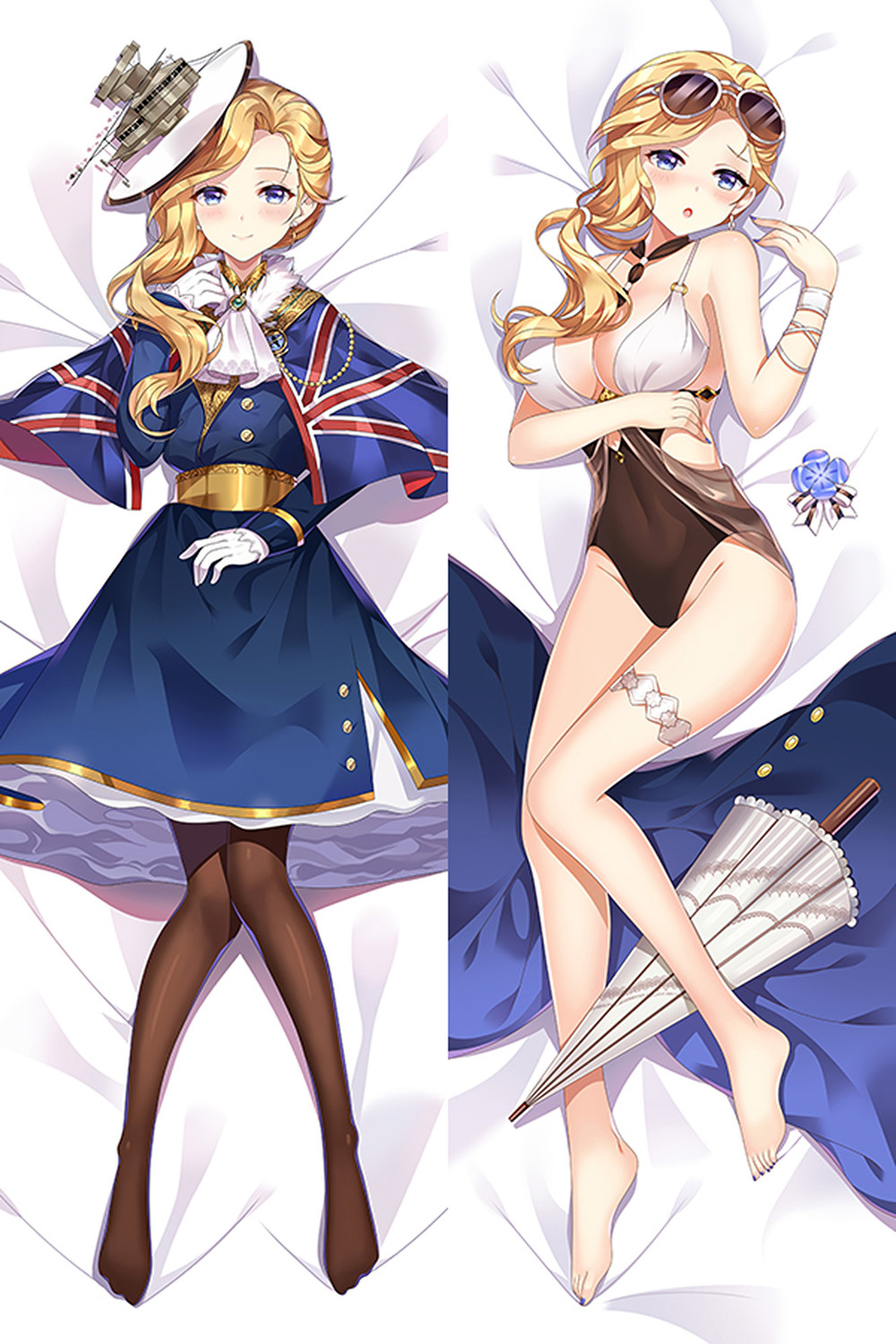 Hood (Azur Lane) Dakimakura Body Pillow Cover