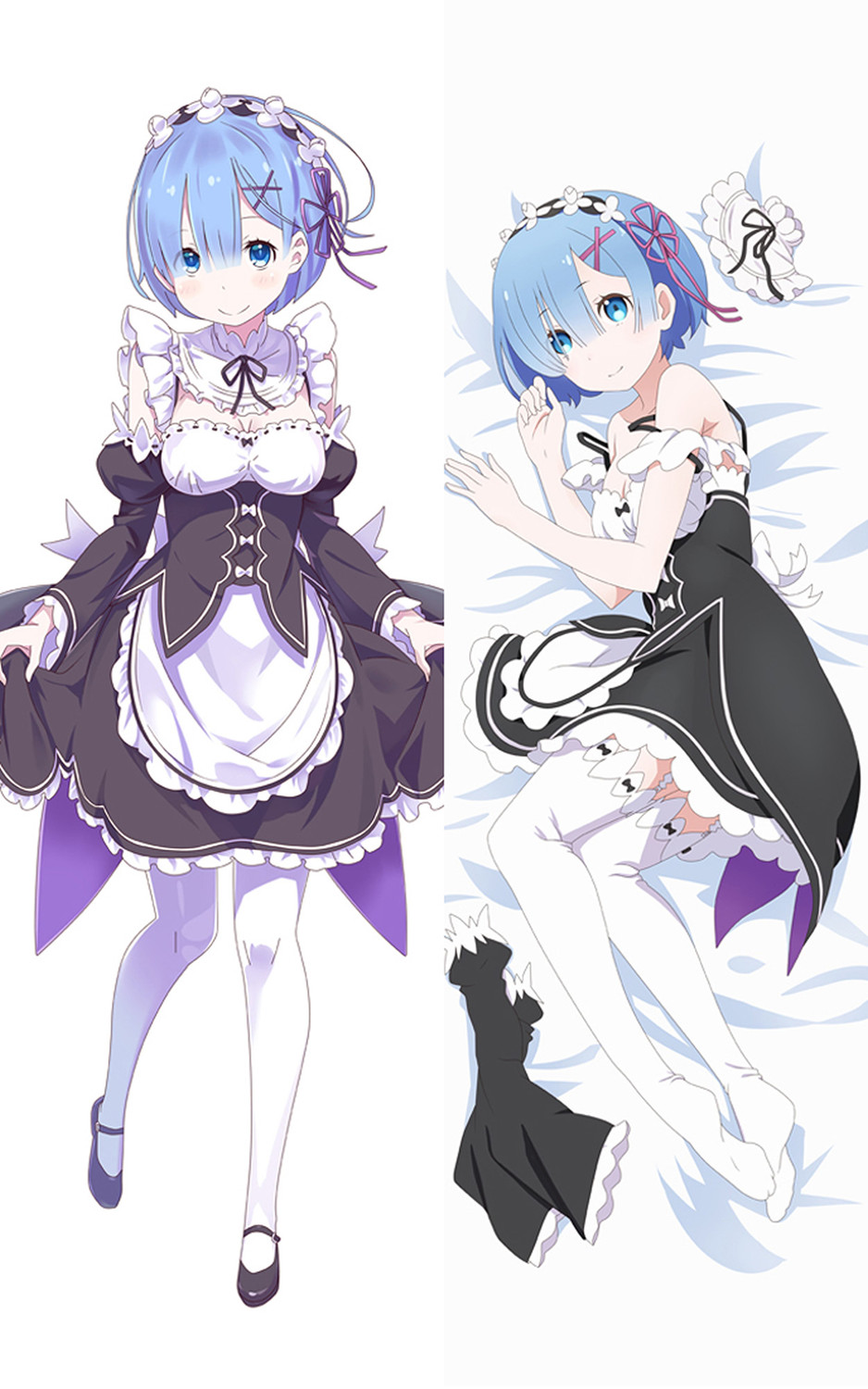 Rem (Re: Zero) Dakimakura Body Pillow Cover