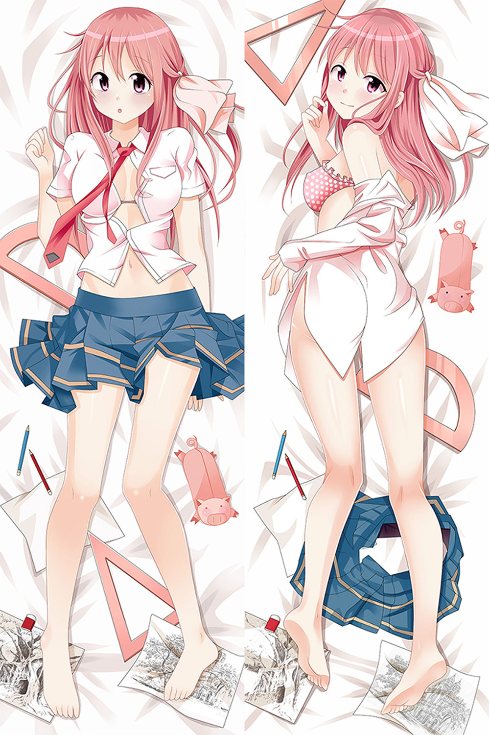 Haruka Takayama (Sakura Trick) Dakimakura Body Pillow Cover