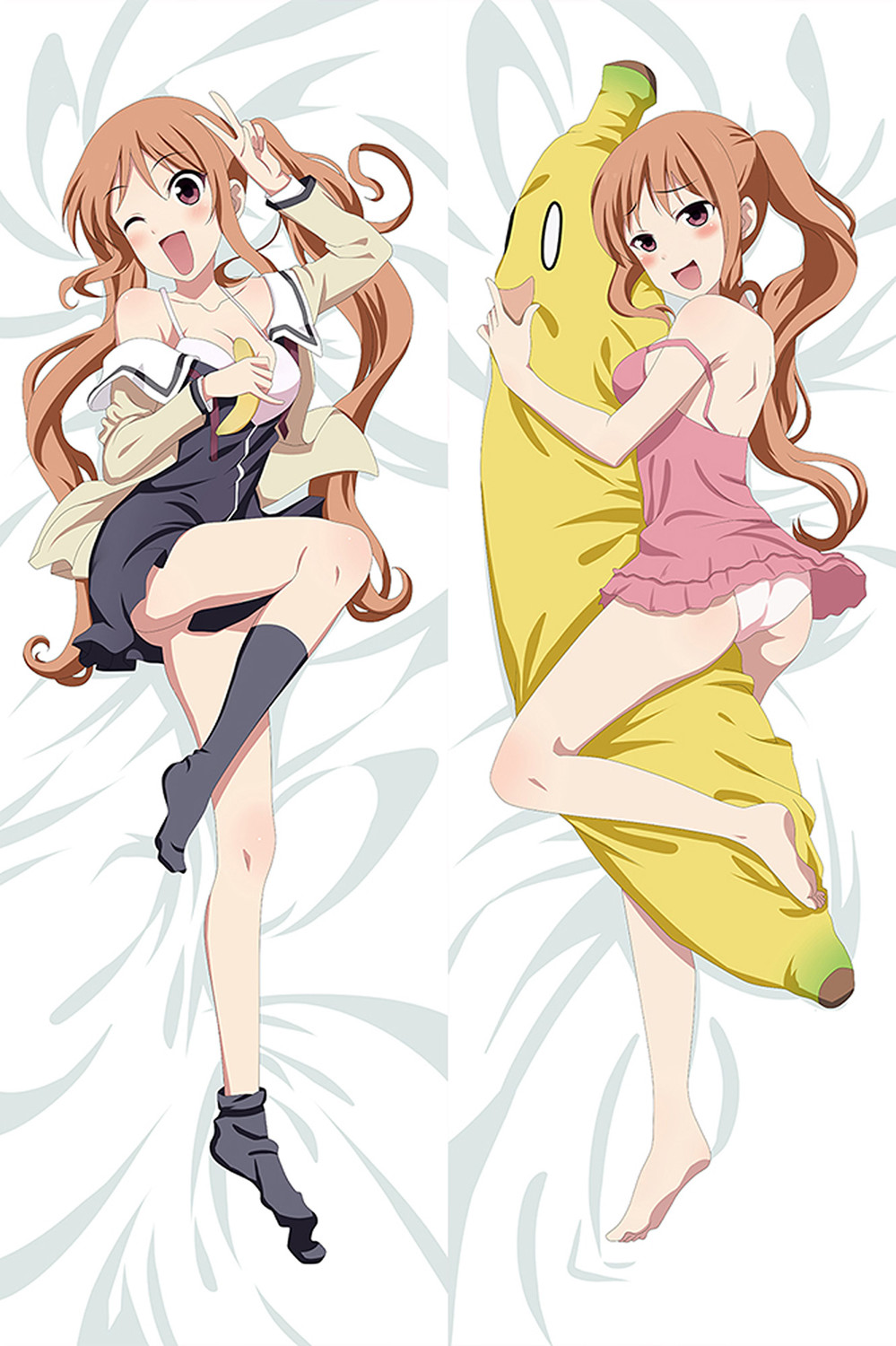 Yoshiko Hanabatake (Aho Girl) Dakimakura Body Pillow Cover