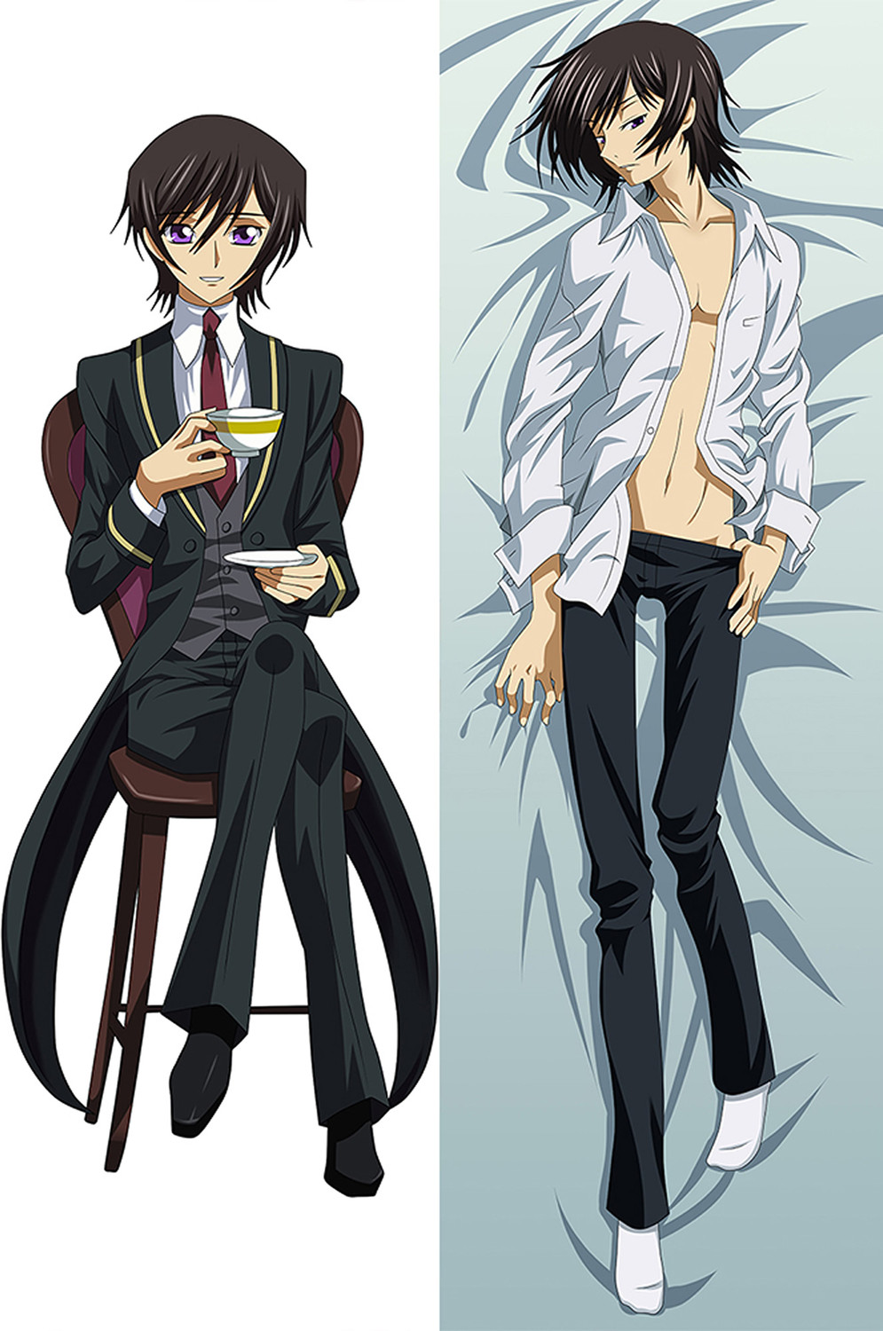 Lelouch Lamperouge (Code Geass) Dakimakura Body Pillow Cover