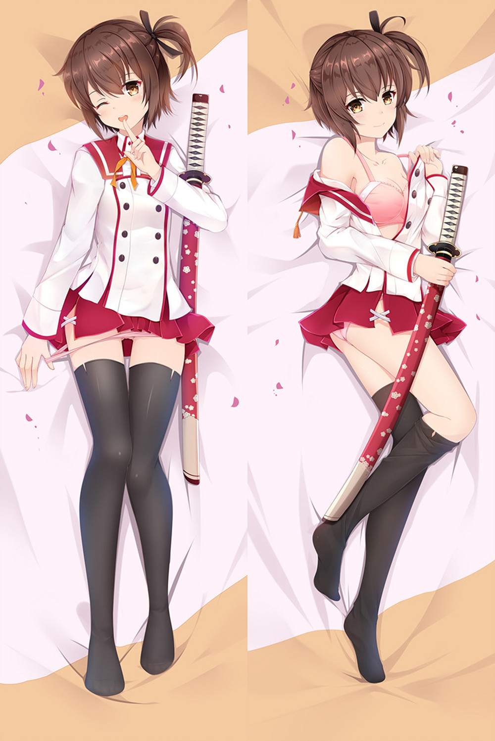 Kanami Etou (Katana Maidens) Dakimakura Body Pillow Cover