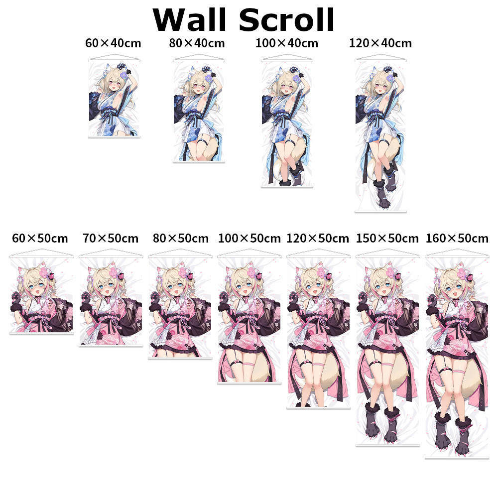 Wall Scroll Size Comparison
