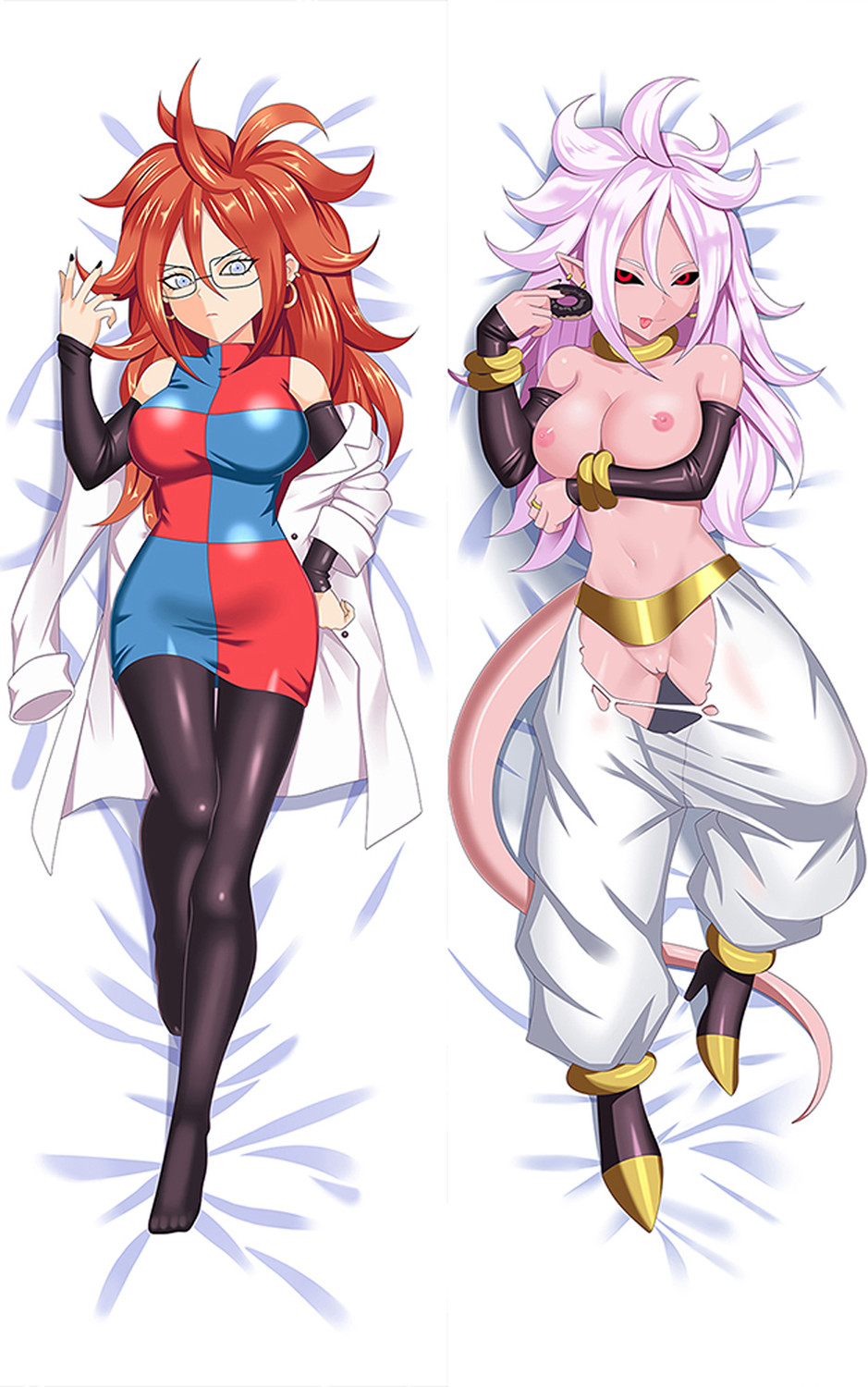 Android 21 (Dragon Ball Z) 18+ NSFW Dakimakura Body Pillow Cover Uncensored