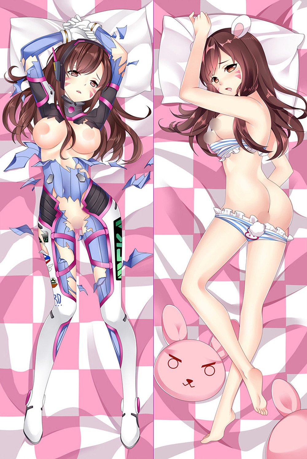 D Va (Overwatch) 18+ NSFW Dakimakura Body Pillow Cover