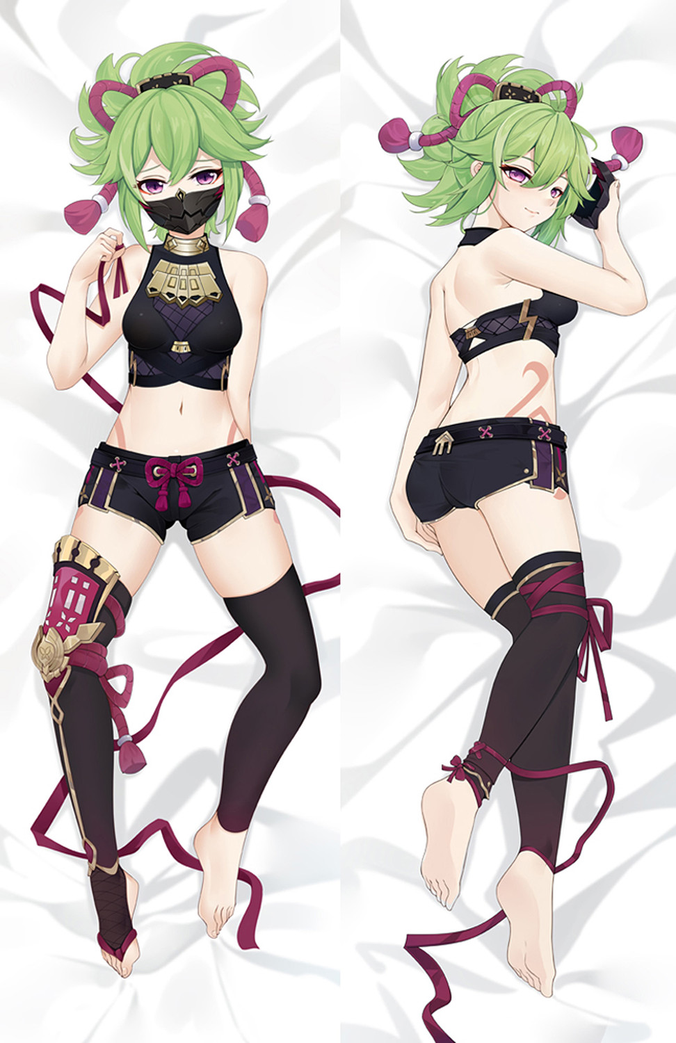 Kuki Shinobu (Genshin Impact) Dakimakura Body Pillow Cover