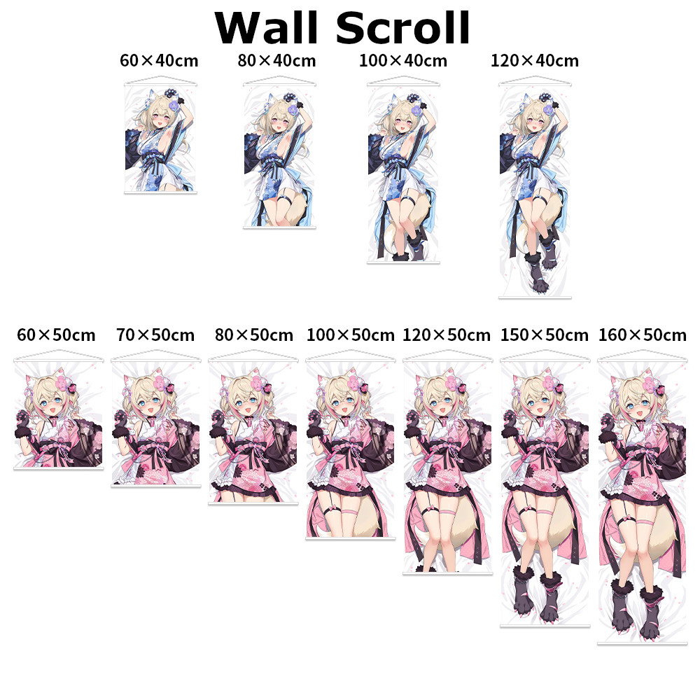 Wall Scroll Size Comparison