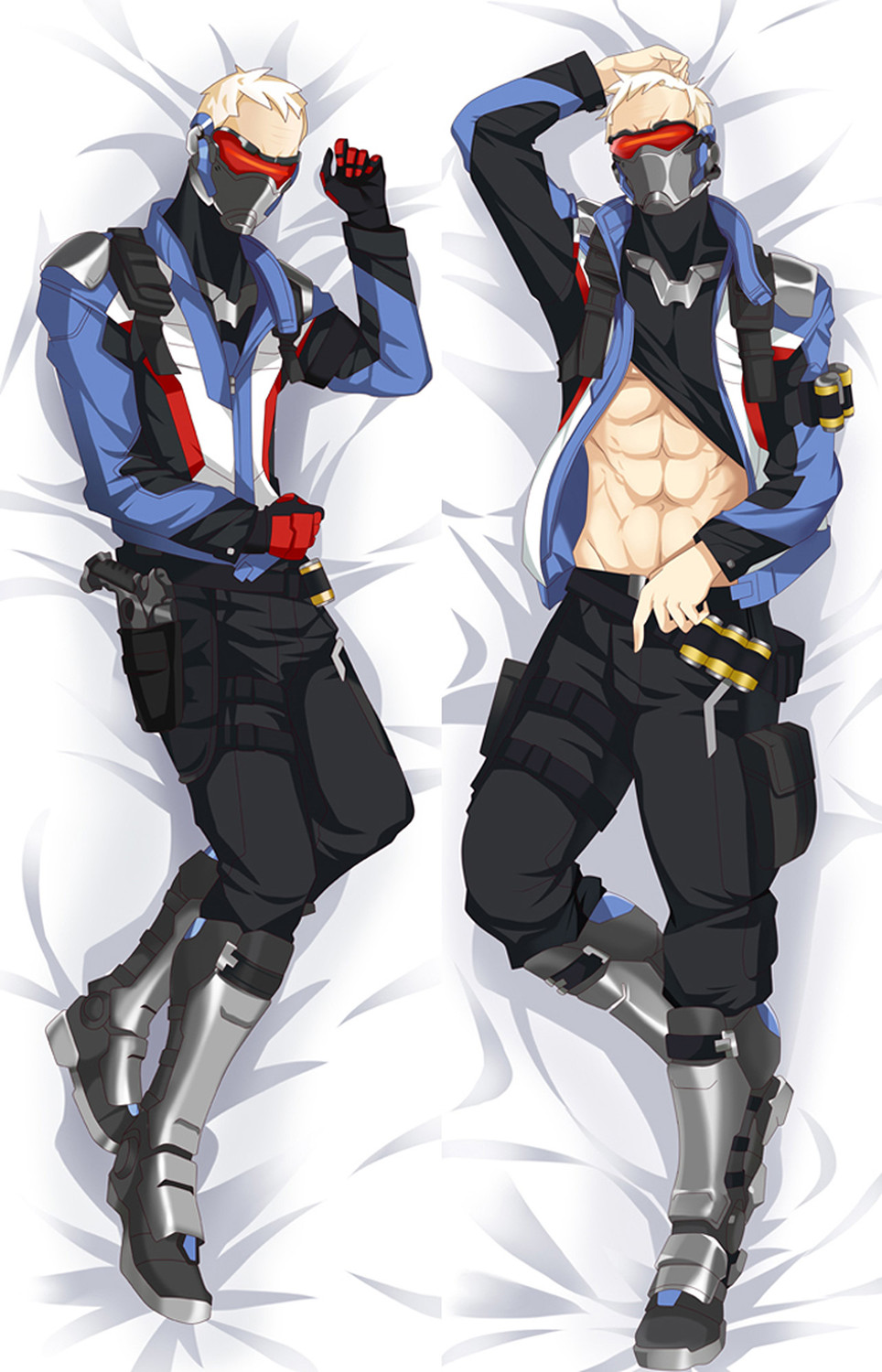 Soldier 76 (Overwatch) Dakimakura Body Pillow Cover