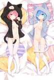 Ram and Rem from Re: Zero 18+ Uncensored dakimakura cover