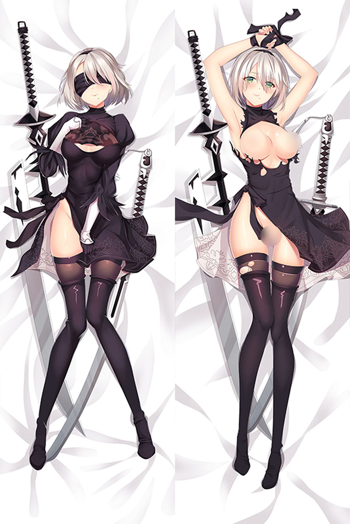 2B 18+ NSFW Fodera per Dakimakura Cuscino Anime