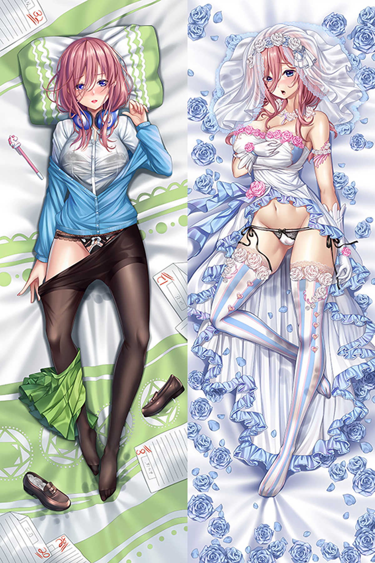 Miku Nakano Dakimakura Body Pillow Cover