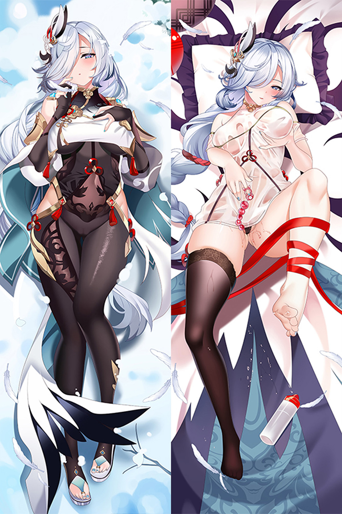 Shenhe Dakimakura Body Pillow Kissenbezug