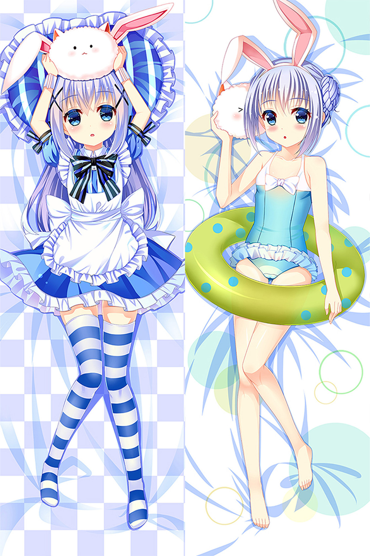 Kafuu Chino Dakimakura Housse de Coussin Corporel