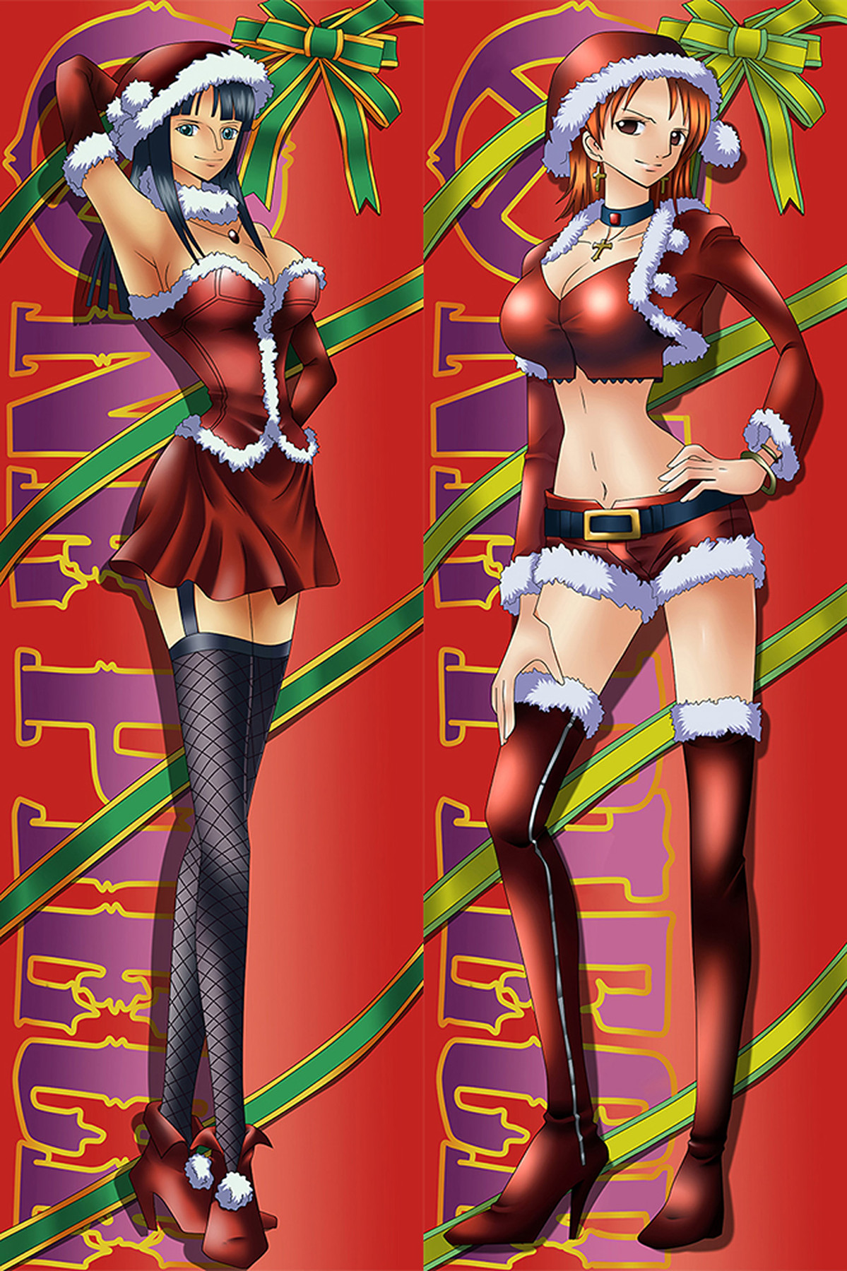 Nico Robin and Nami Dakimakura Housse de Coussin Corporel