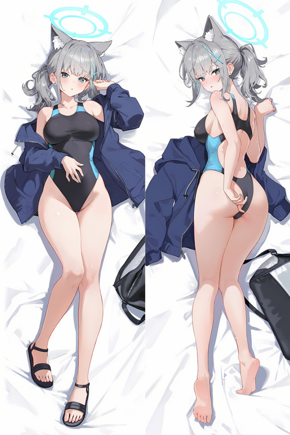 Sunaookami Shiroko Dakimakura Body Pillow Cover