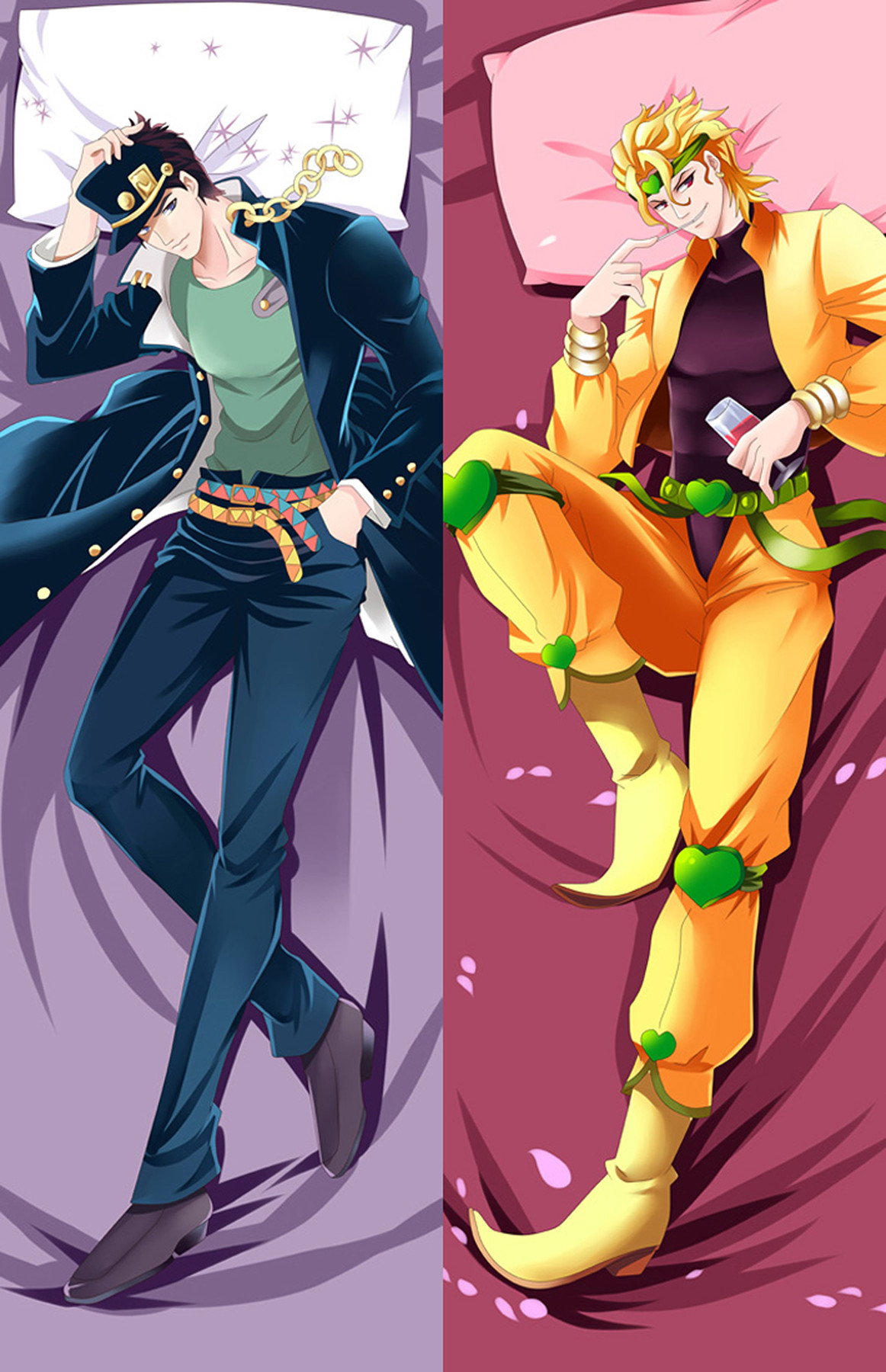 Jotaro Kujo & Dio Brando Dakimakura Body Pillow Cover