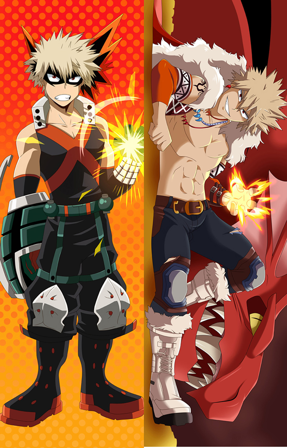 Katsuki Bakugo Dakimakura Body Pillow Kissenbezug