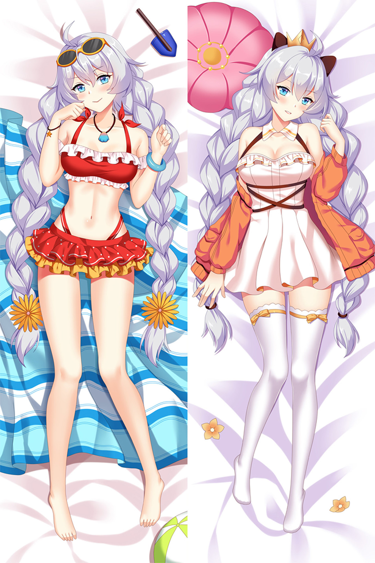 Kiana Kaslana Fodera per Dakimakura Cuscino Anime