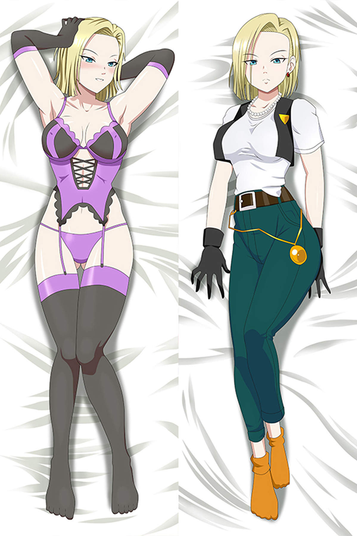 Android 18 Dakimakura Body Pillow Kissenbezug