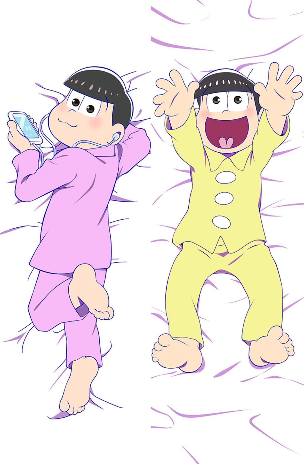 Todomatsu and Jyushimatsu Dakimakura Body Pillow Kissenbezug