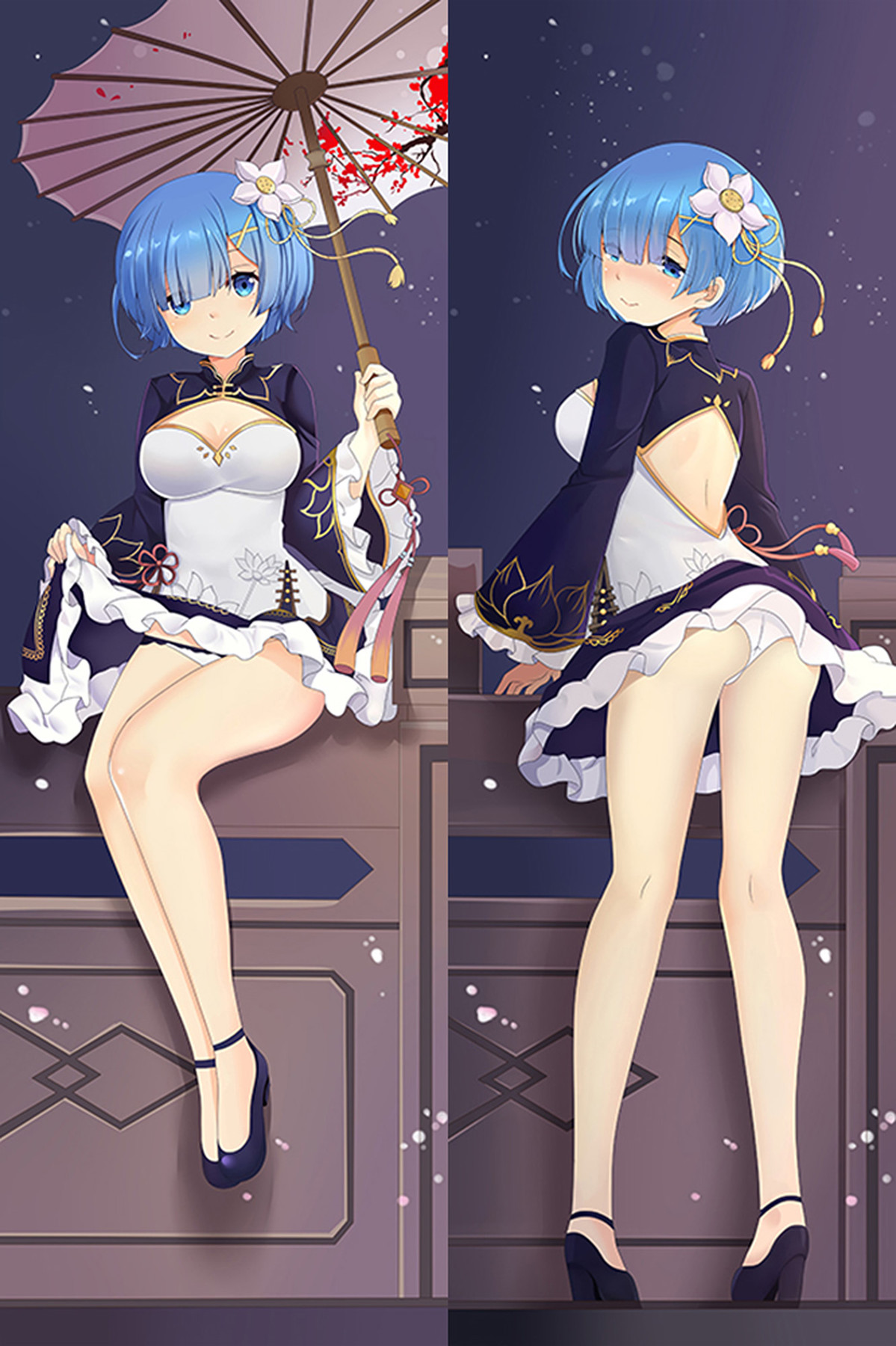Rem Dakimakura Body Pillow Kissenbezug