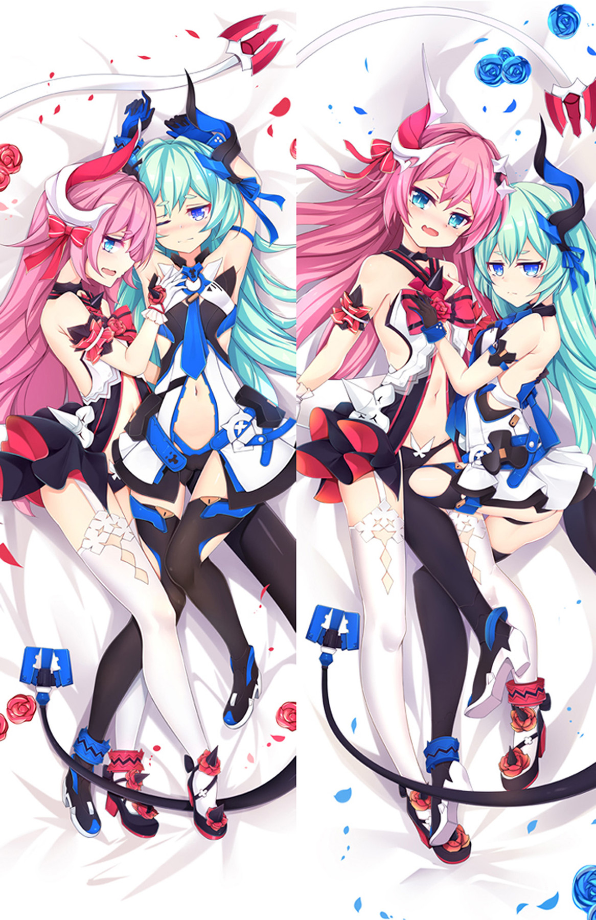 Rozaliya Olenyeva and Liliya Olenyeva Dakimakura Body Pillow Cover