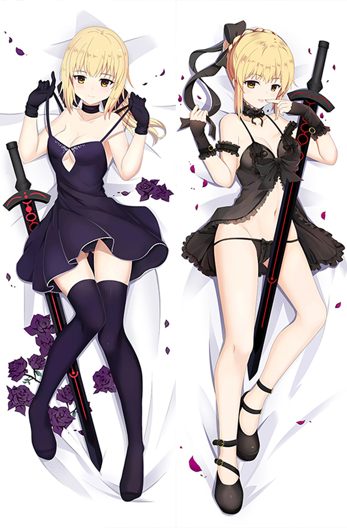 Artoria Pendragon  Dakimakura Body Pillow Cover