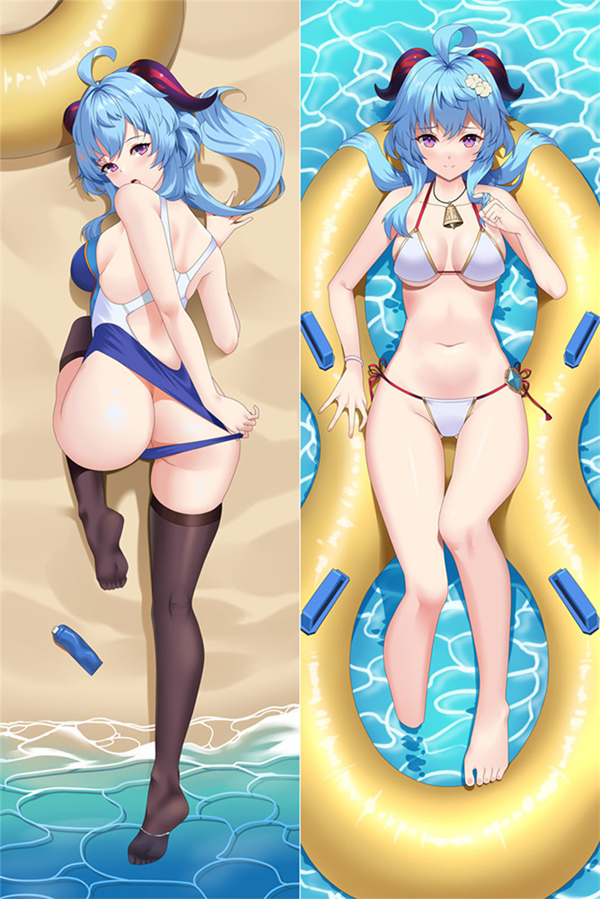 Ganyu Dakimakura Body Pillow Cover