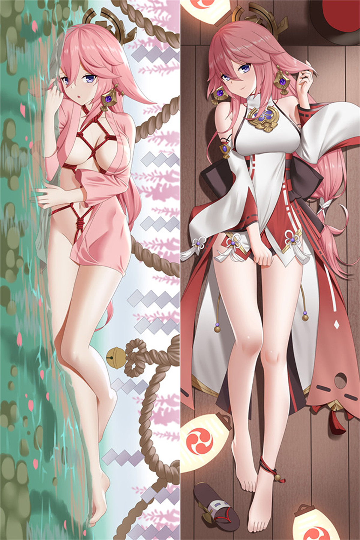 Yae Miko Dakimakura Body Pillow hoes