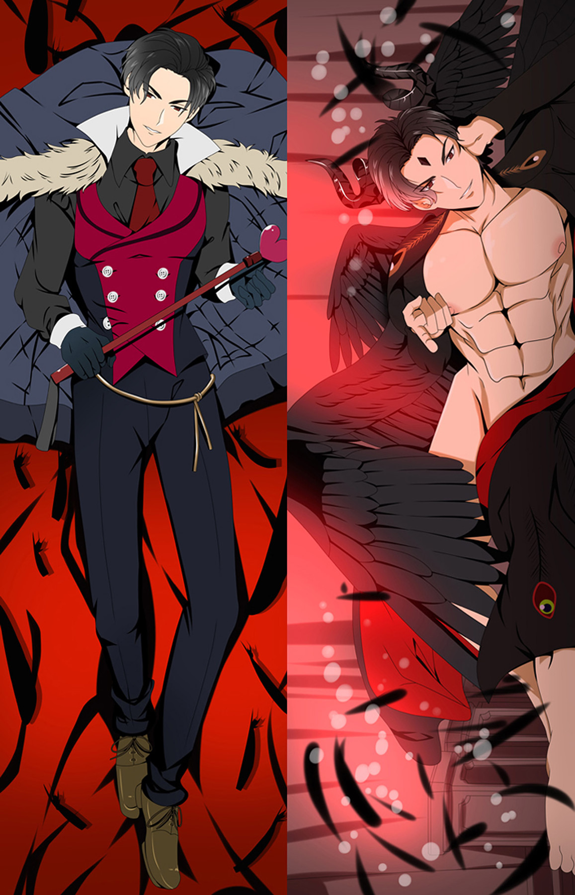 Lucifer Dakimakura Body Pillow hoes