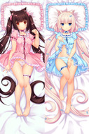 Chocola and Vanilla from Nekopara dakimakura cover