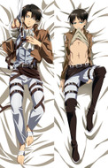 Eren Yeager and Levi Ackerman from Attack on Titan dakimakura cover