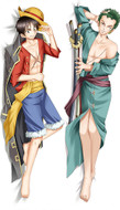 Monkey D. Luffy and Zoro from One Piece dakimakura cover