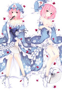 Yuyuko Saigyouji from Touhou Project 18+ dakimakura cover Uncensored