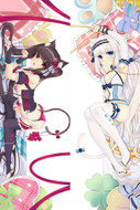 Chocola and Vanilla from Nekopara dakimakura cover