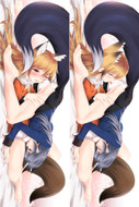 Gray Wolf and Serval (Kemono Friends) Dakimakura Body Pillow Cover