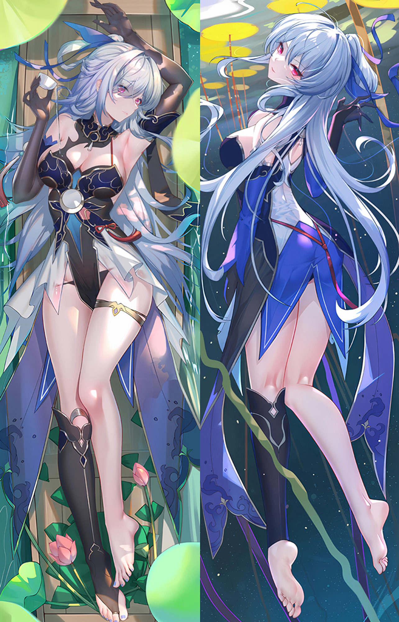 Jingliu from Honkai Star Rail dakimakura cover