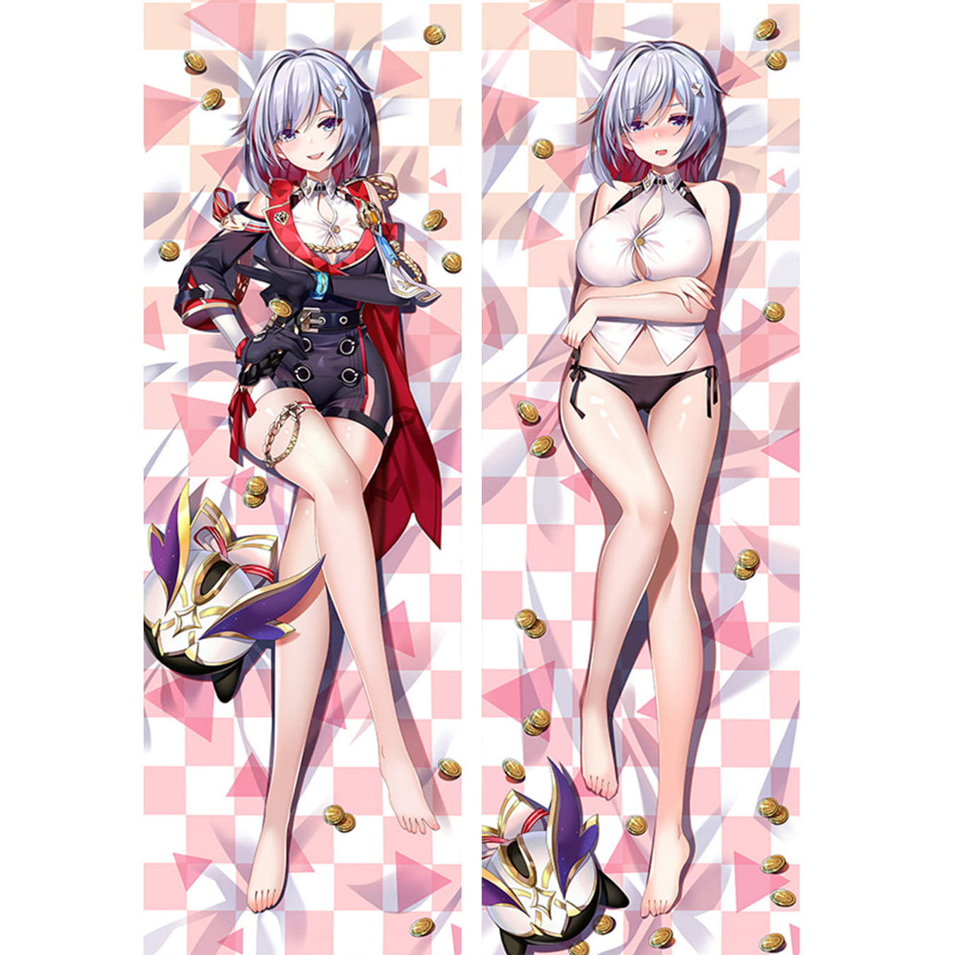 Topaz and Numby from Honkai Star Rail dakimakura cover