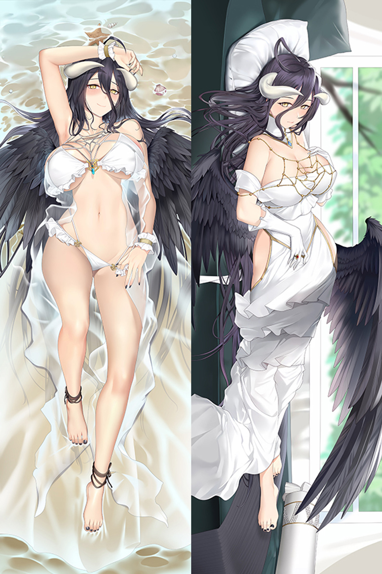 Albedo from Overlord dakimakura cover