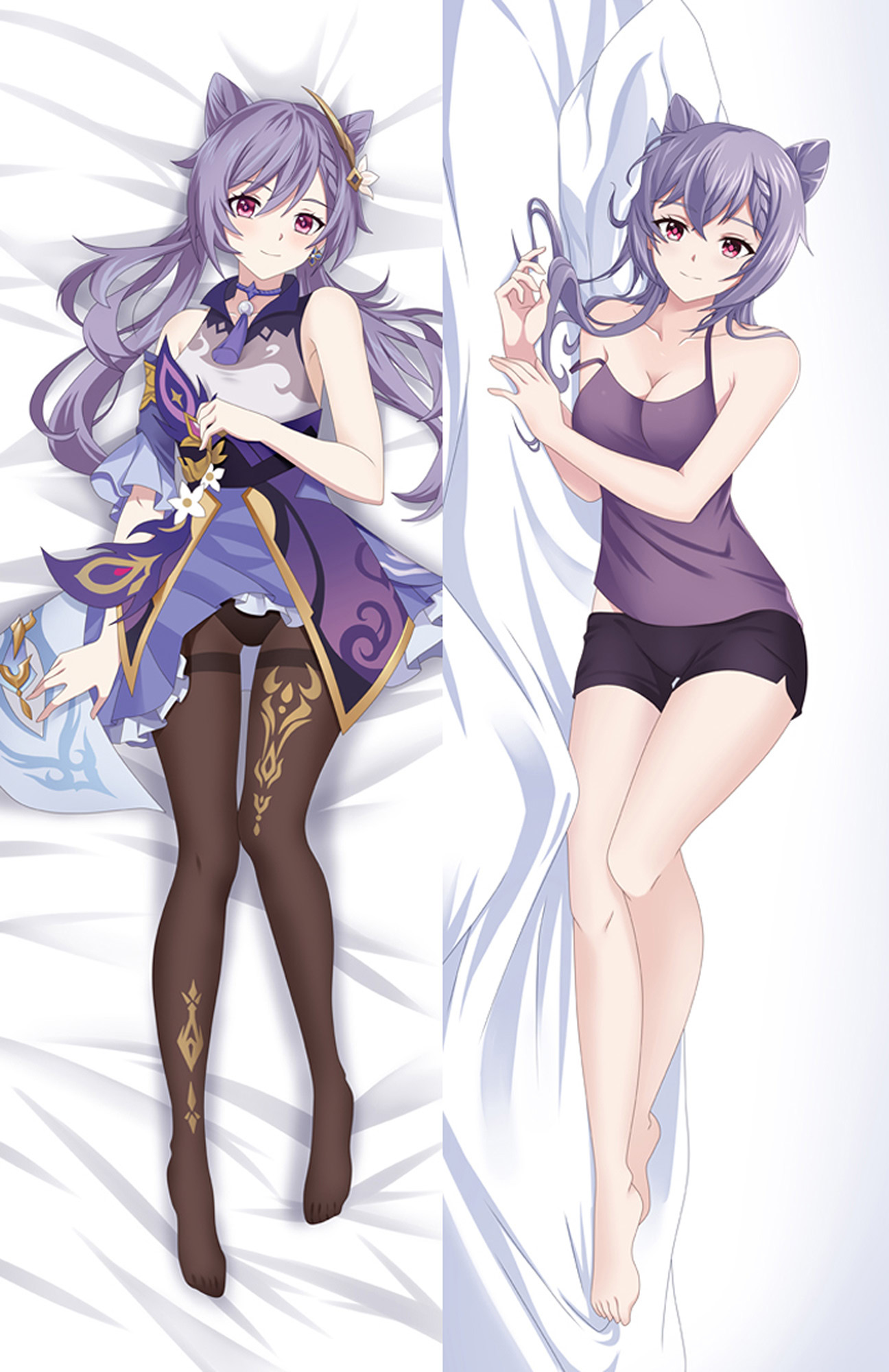 Keqing from Genshin Impact dakimakura cover
