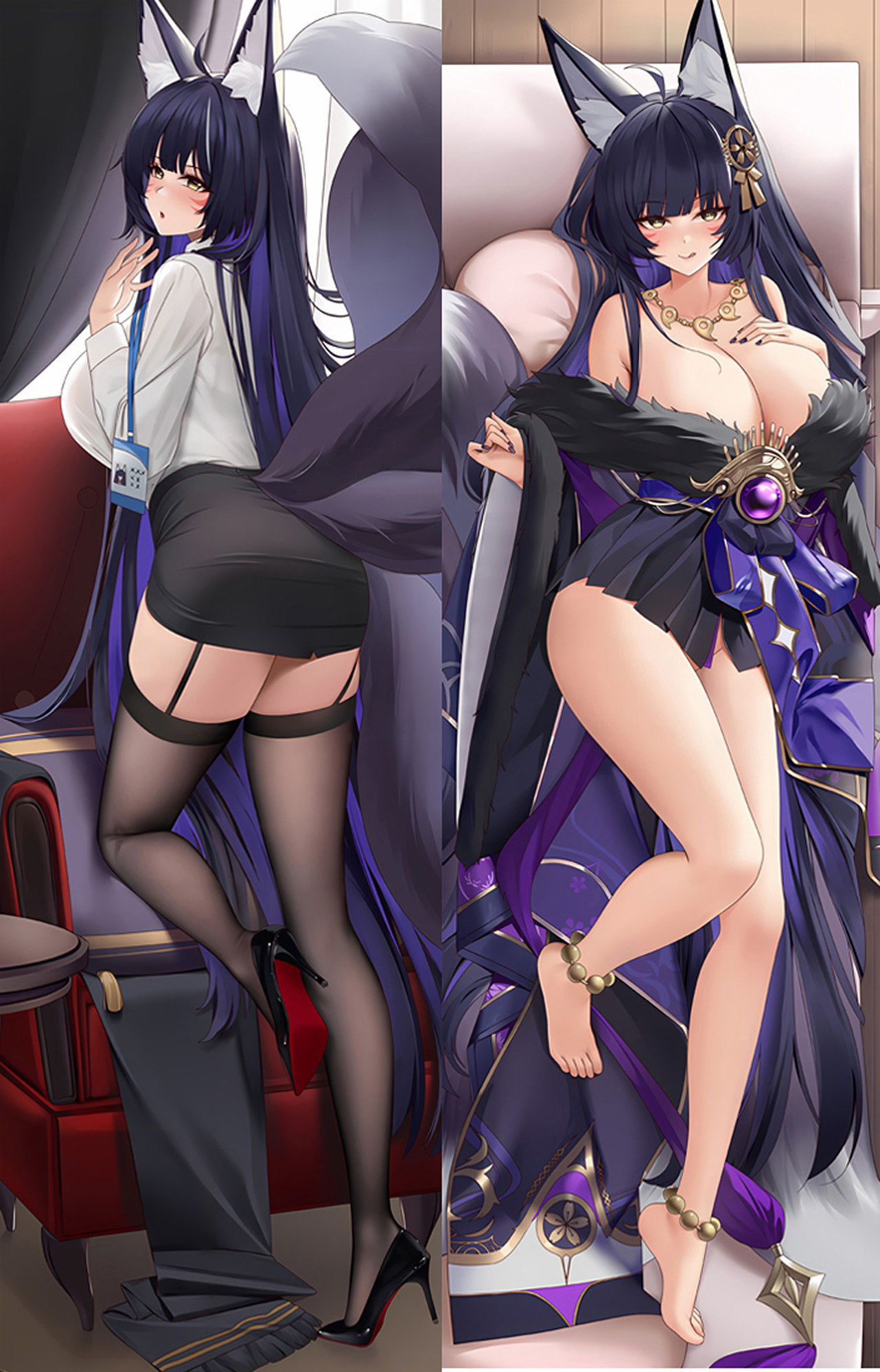 Musashi from Azur Lane dakimakura cover
