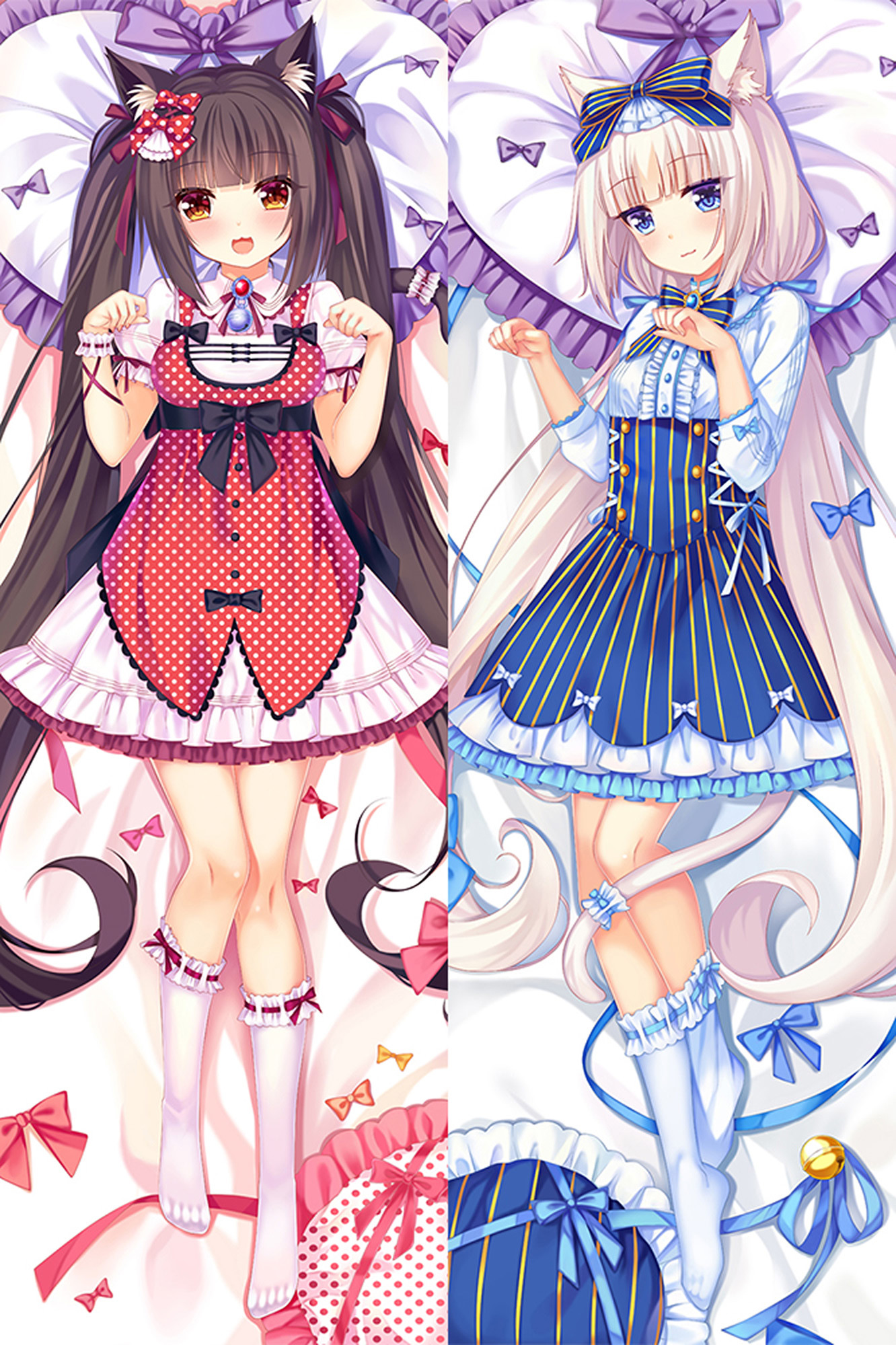 Chocola and Vanilla from Nekopara dakimakura cover