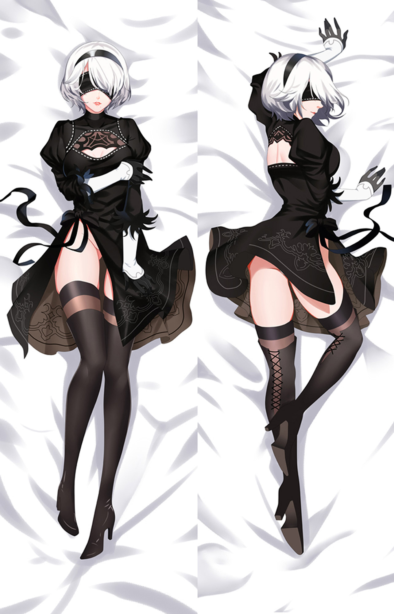 2B from Nier Automata dakimakura cover