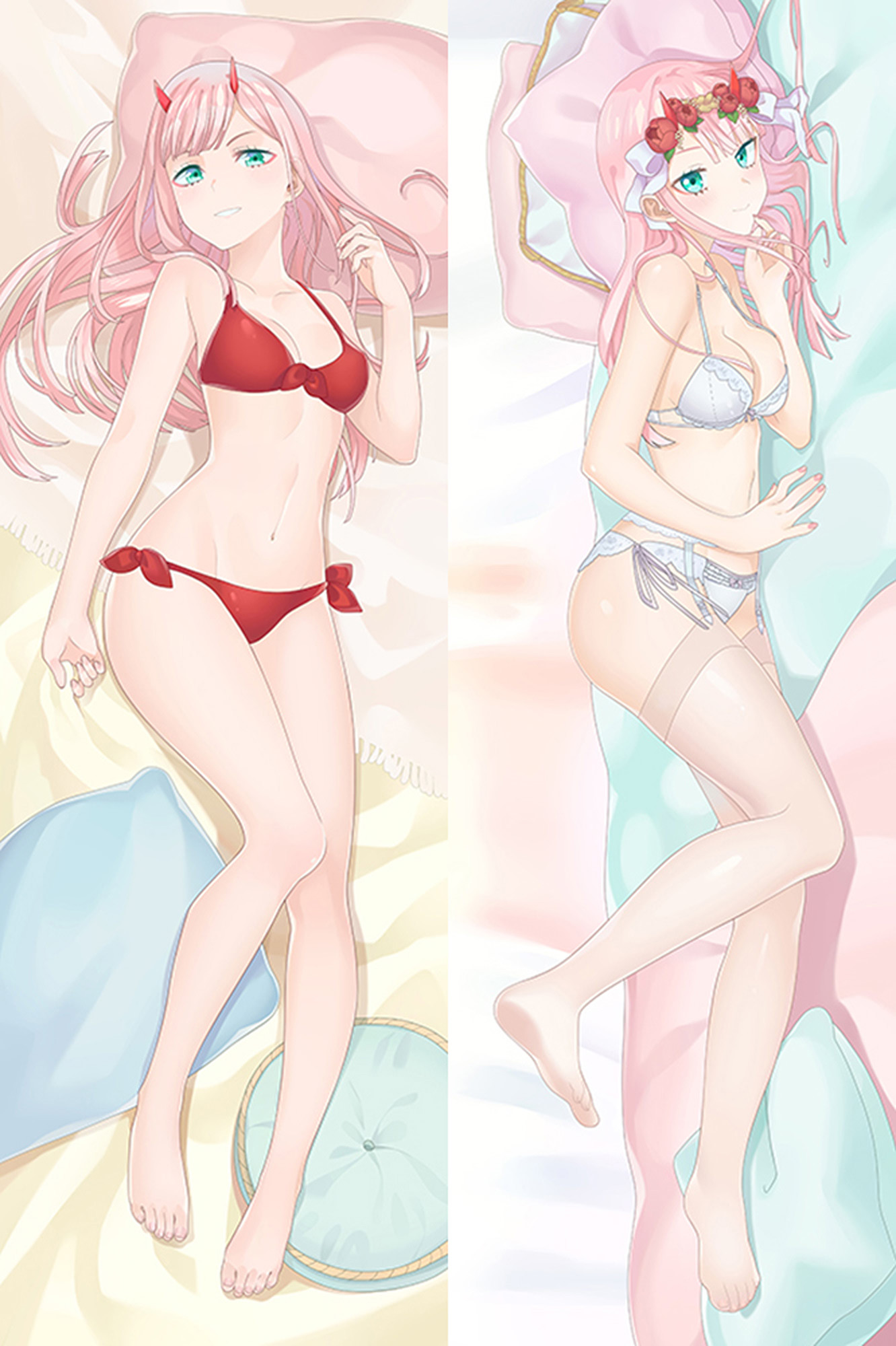 Zero Two from Darling In The FranXX dakimakura cover
