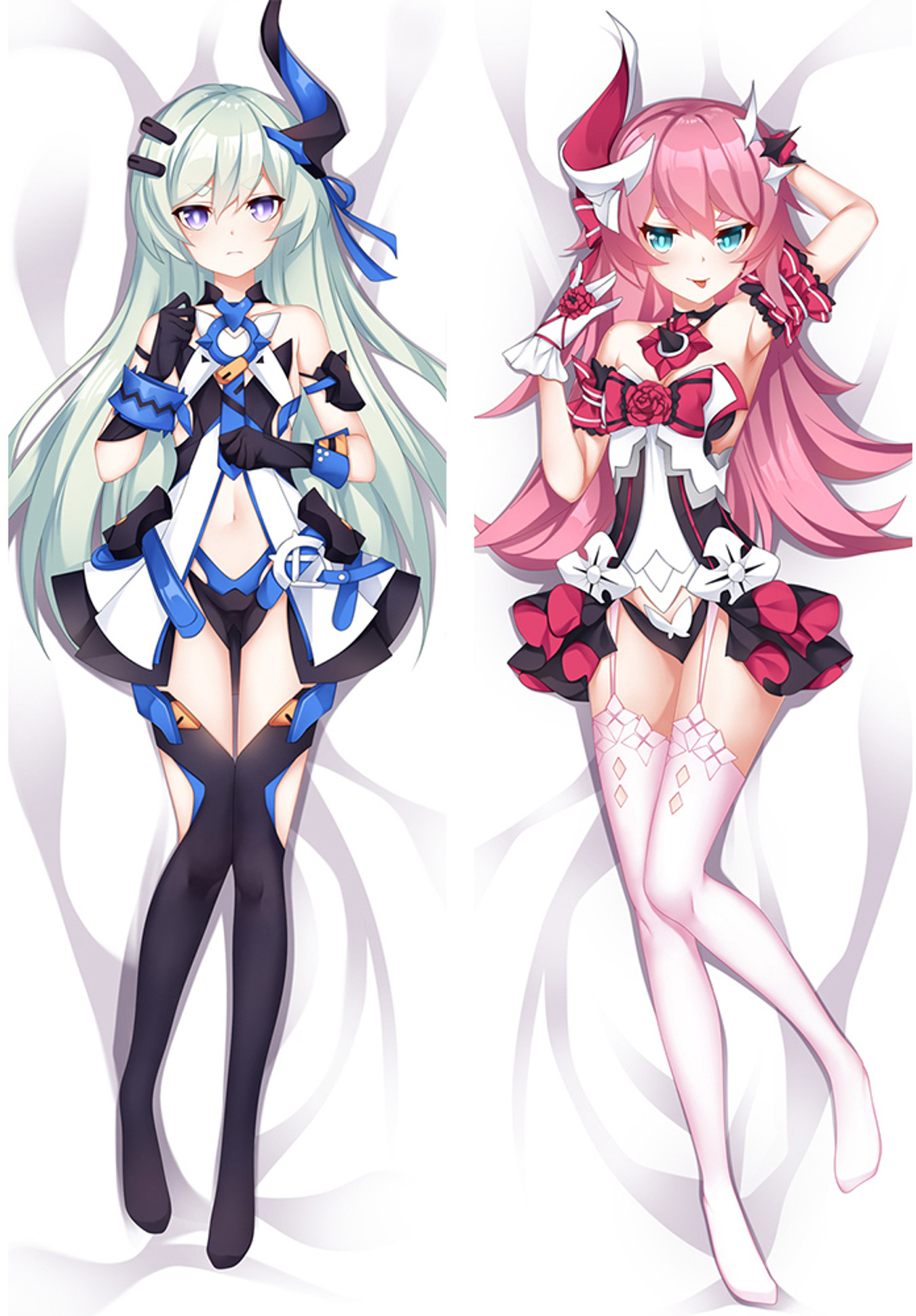 Liliya and Rozaliya from Honkai Impact dakimakura cover