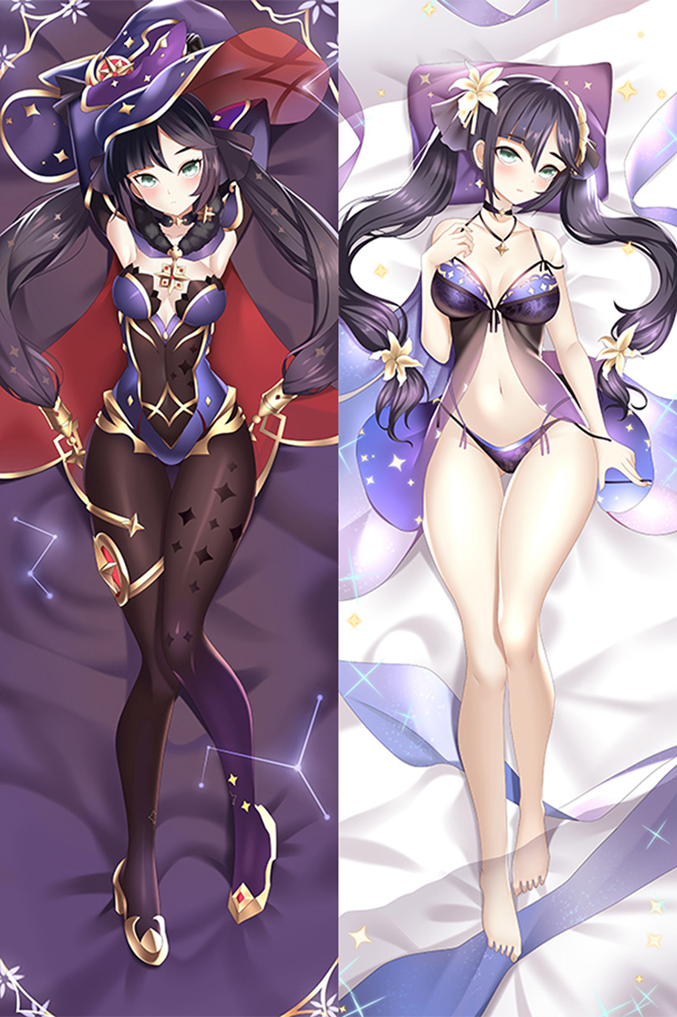 Mona from Genshin Impact dakimakura cover