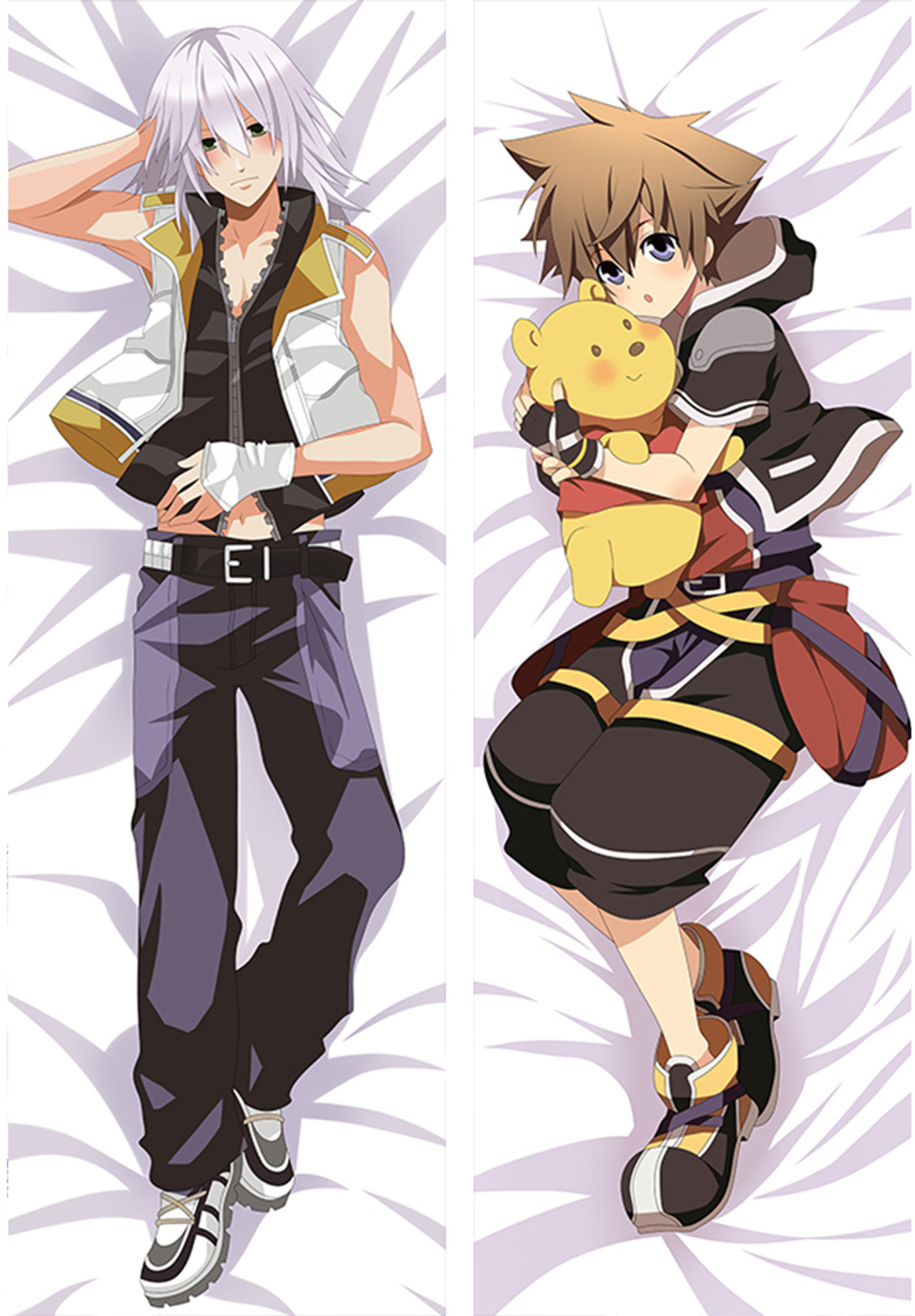 Riku and Sora from Kingdom Hearts dakimakura cover